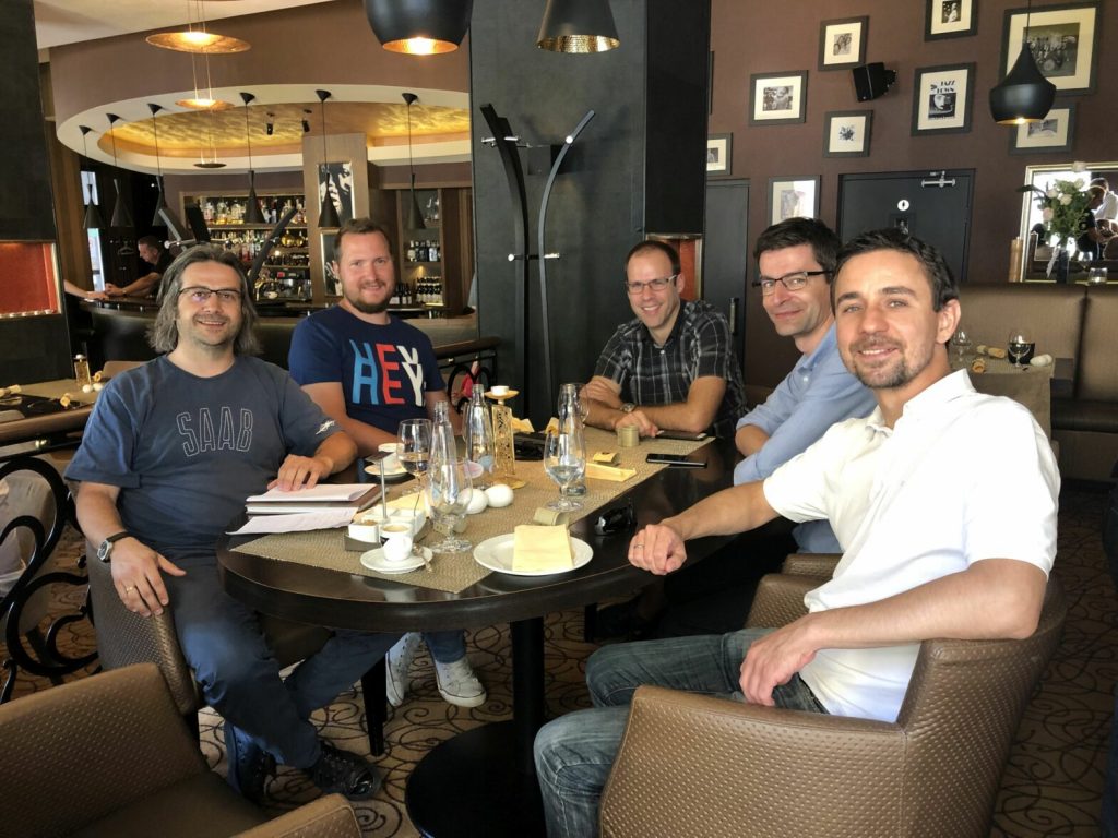 Balról jobbra: Biró Csongor, Miklós-Illés Kálmán, Katona Mátyás, Csordás Gábor, Kismartoni András