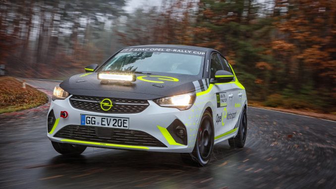 Opel Corsa-e Rallye, Testfahrten in Dudenhofen (Dez. 2019)